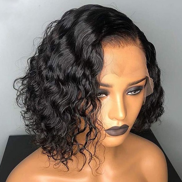14" Water Wave 13x4 Lace Front Wig - Human Hair - Picture 3 of 4